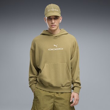 PUMA Sportsweatshirt in Groen: voorkant