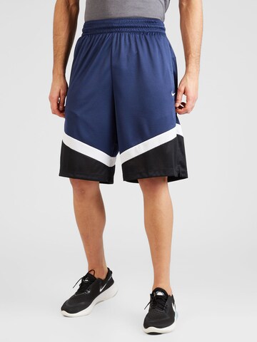 NIKE Regular Workout Pants in Blue: front