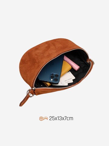 Adel Bags Gürteltasche 'Suede' in Braun