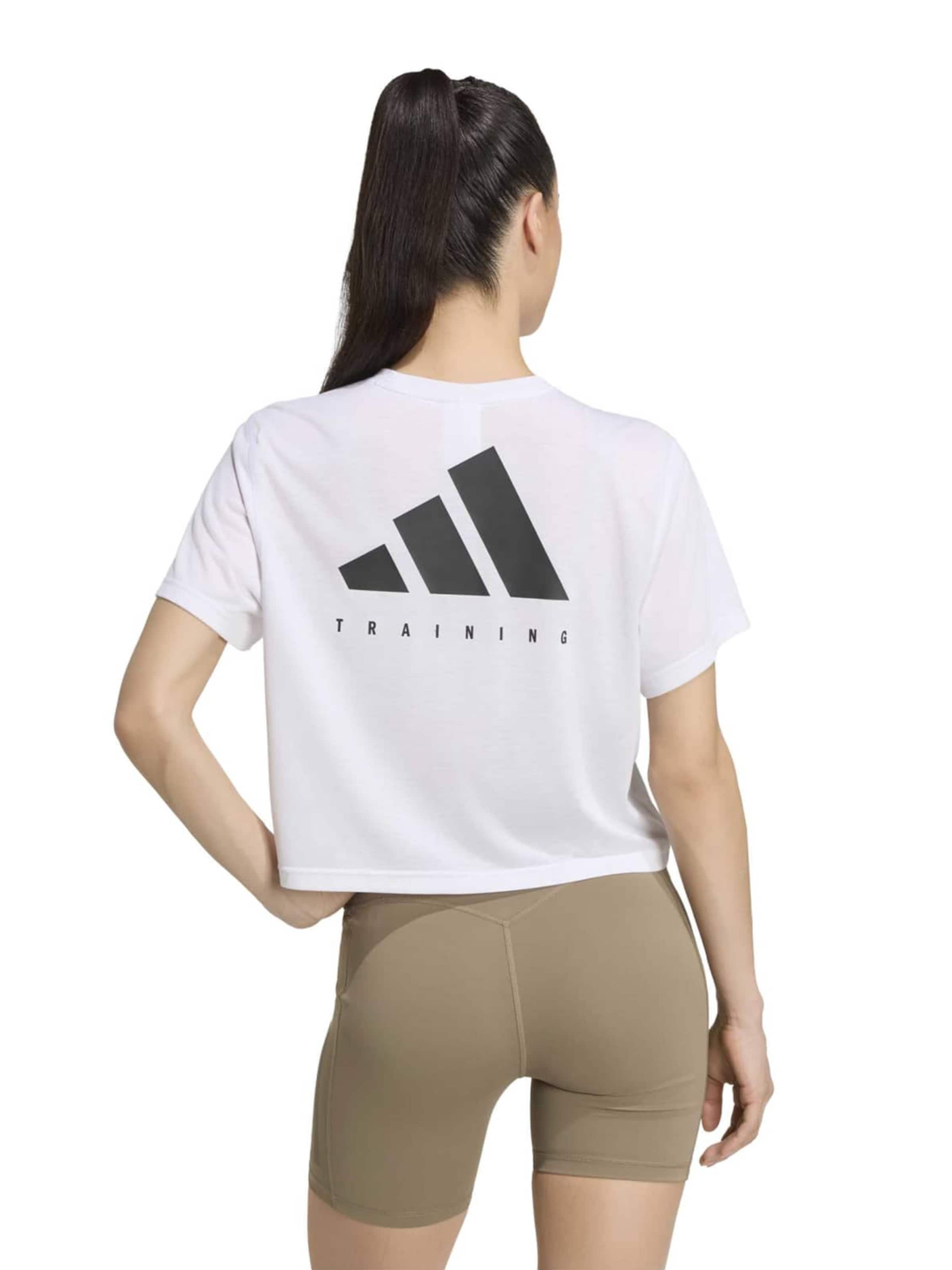 T-shirt fonctionnel 'PWR ESS' ADIDAS PERFORMANCE en blanc : devant