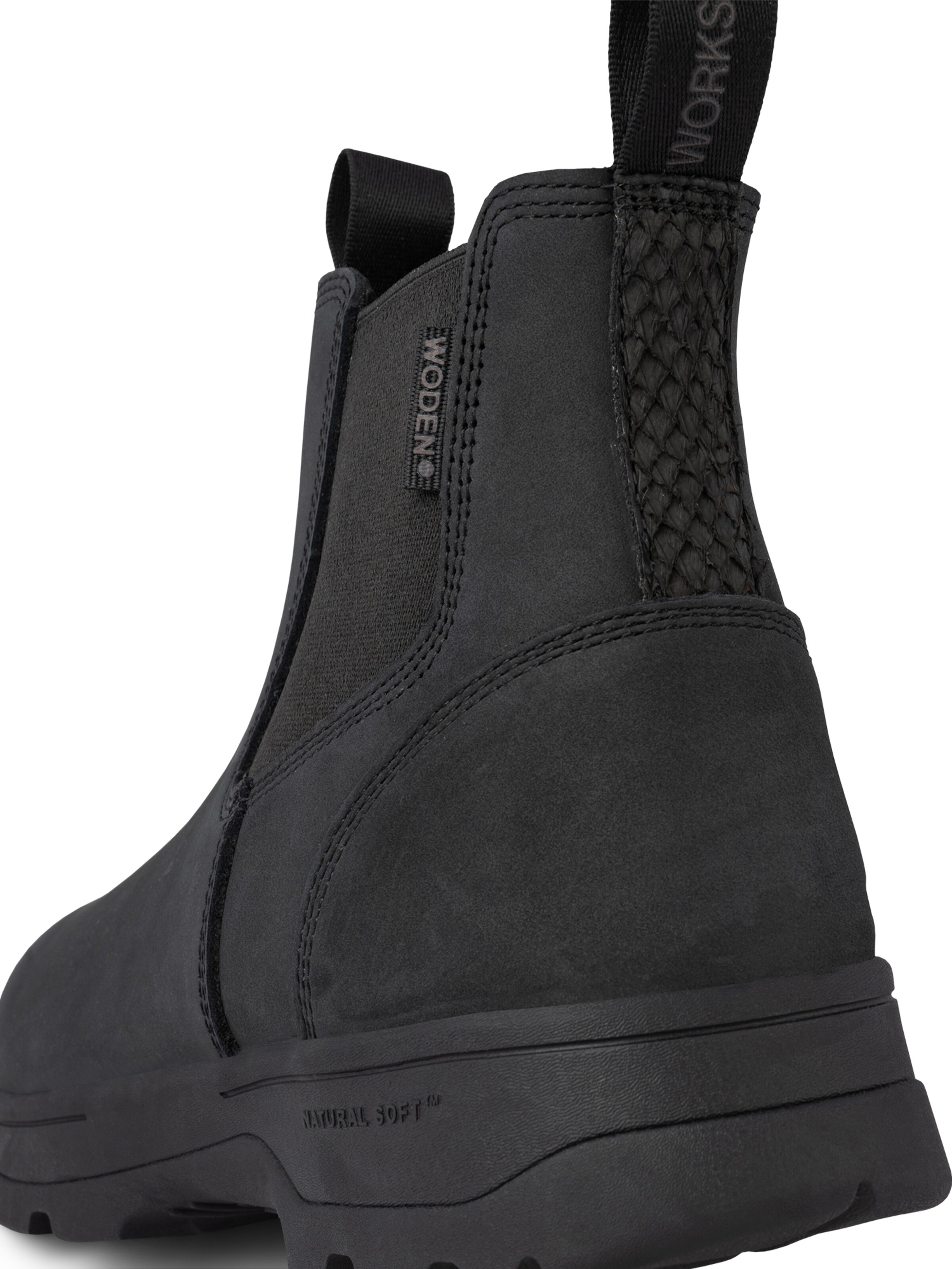 WODEN Chelsea Boots i sort