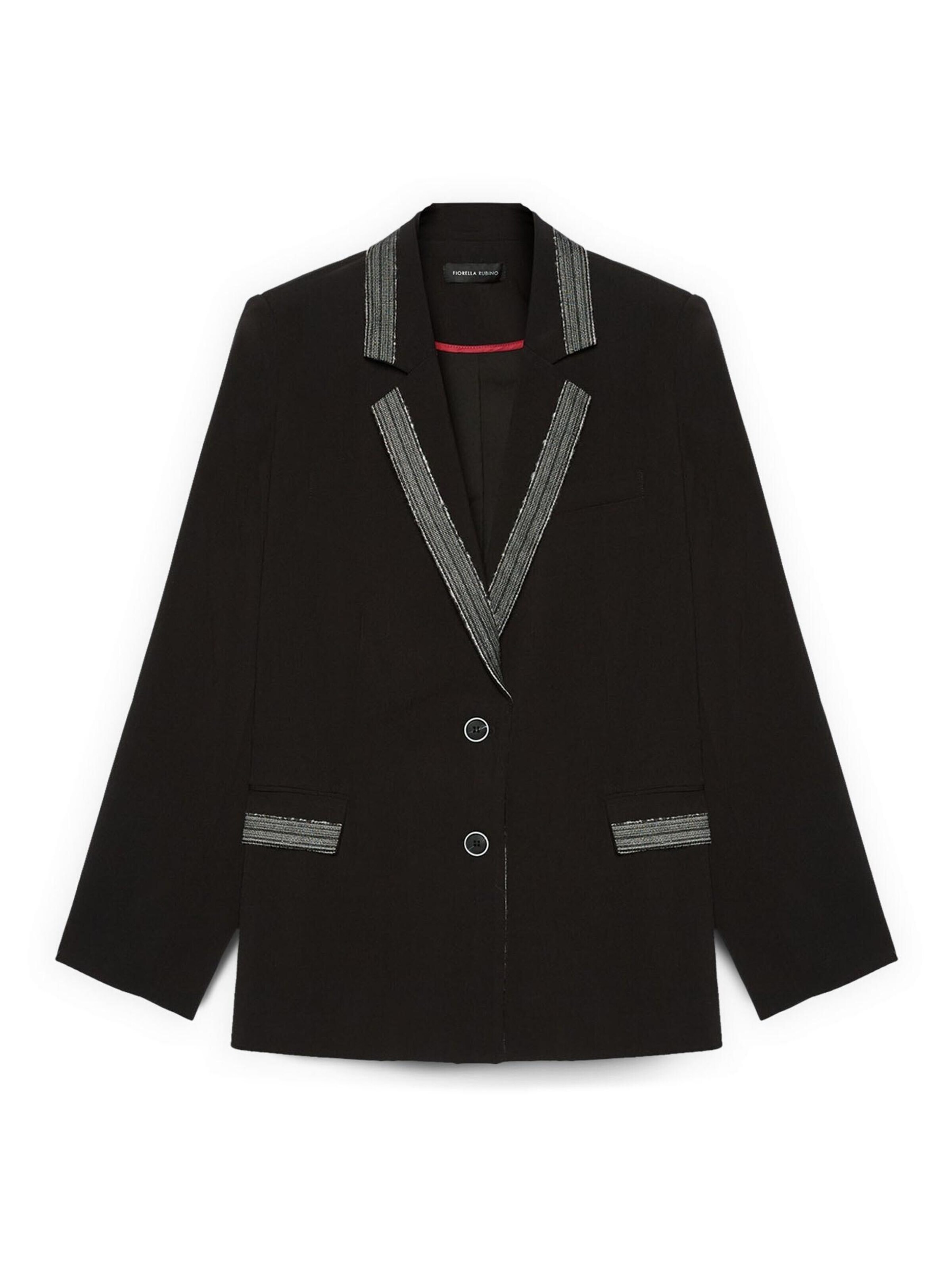 Blazer di Fiorella Rubino in nero: frontale