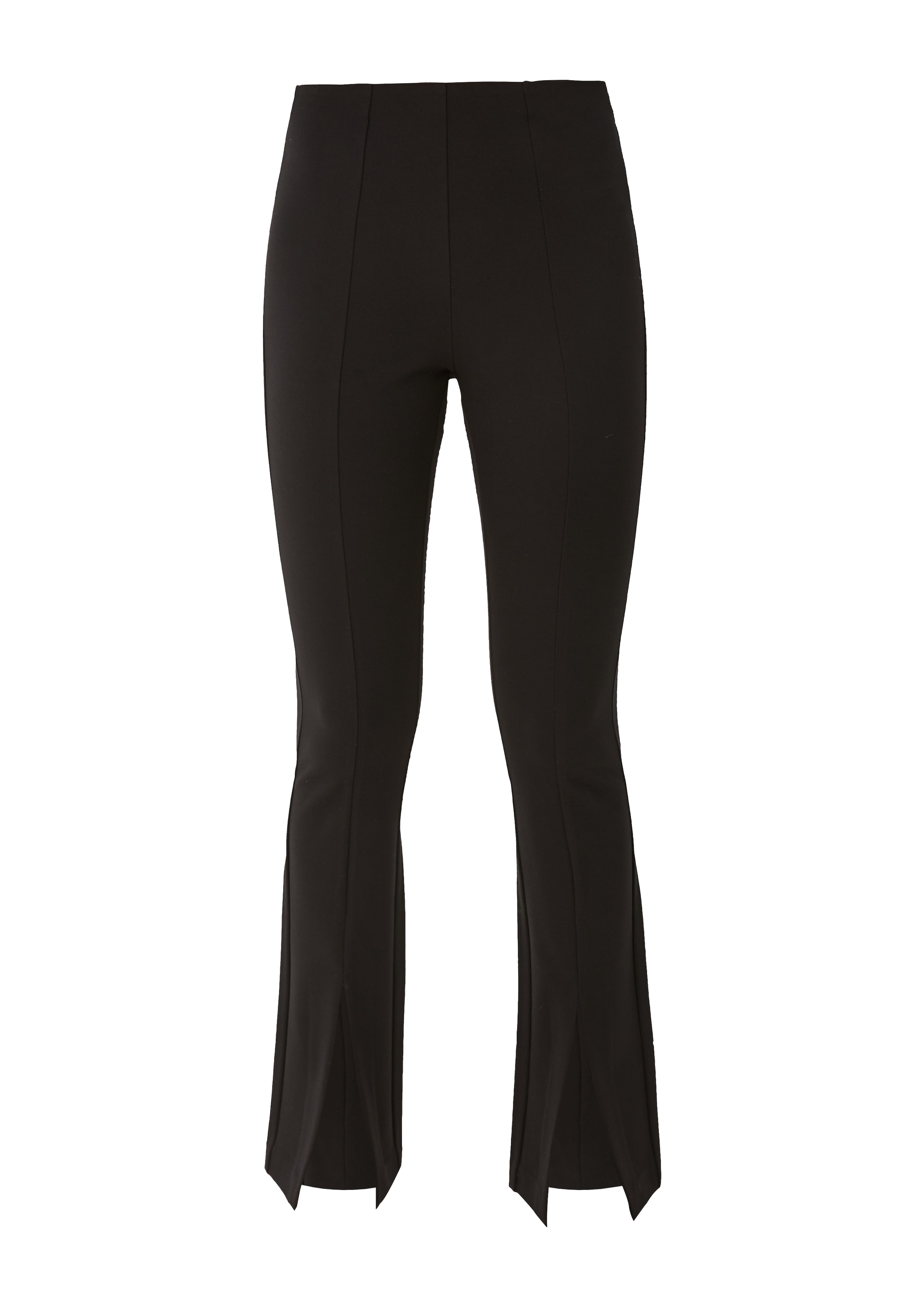 s.Oliver Flared Leggings in Zwart: voorkant