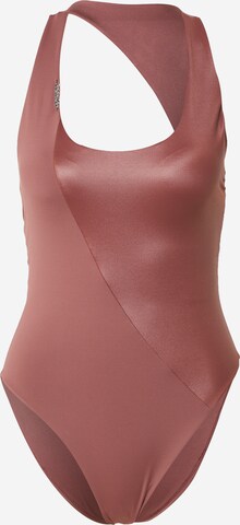 Calvin Klein Swimwear Bustier Strój kąpielowy w kolorze brązowy: przód