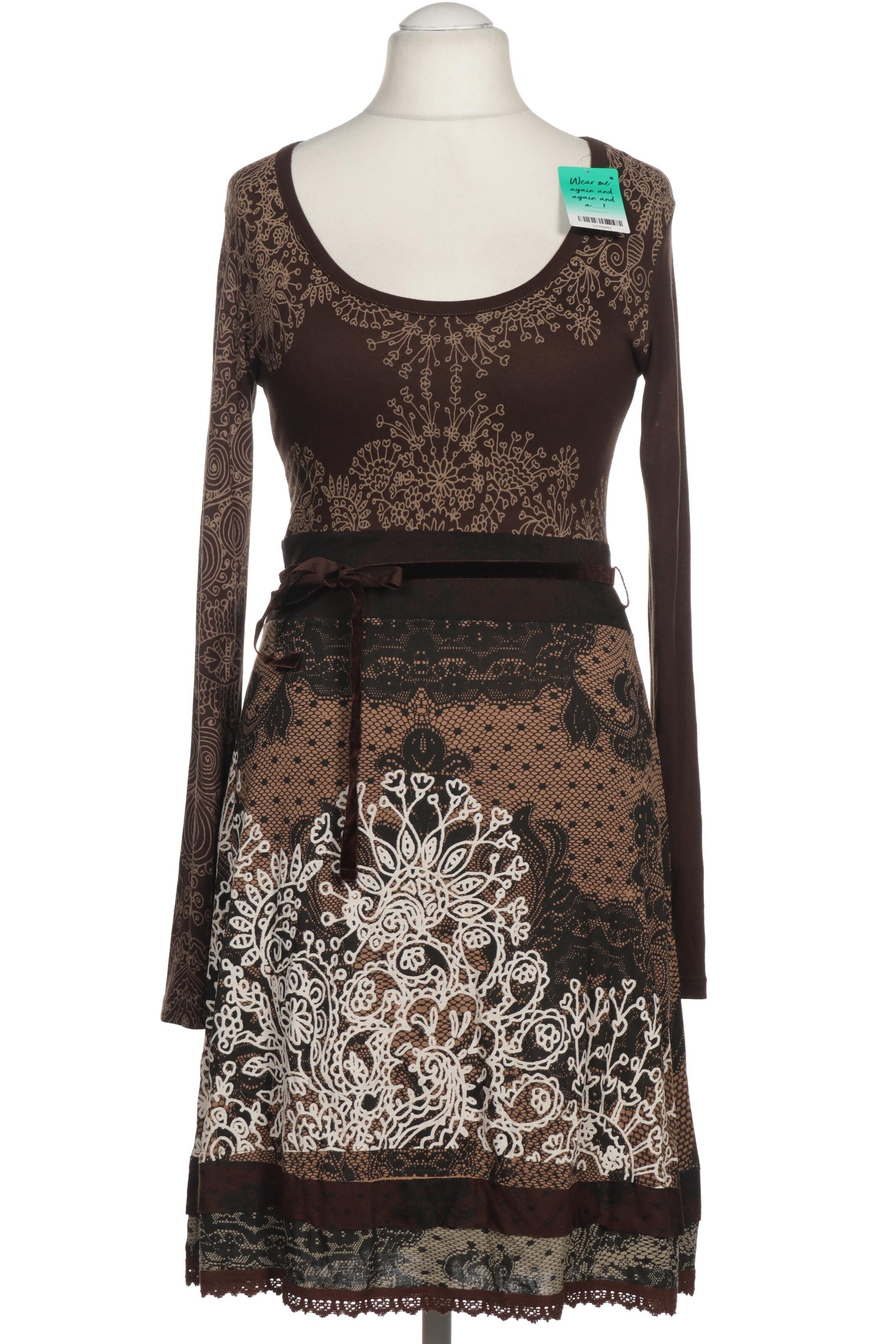 Elegantes Desigual Kleid Braun Bildbrend11384