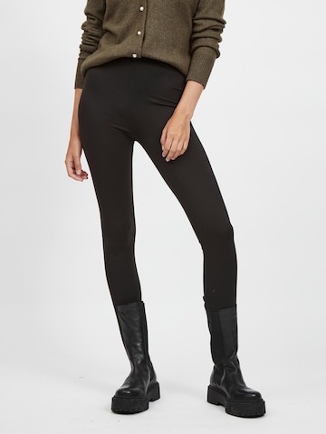 VILA Skinny Leggings in Schwarz: predná strana