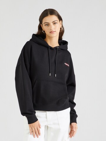 Bluză de molton de la GUESS JEANS pe negru
