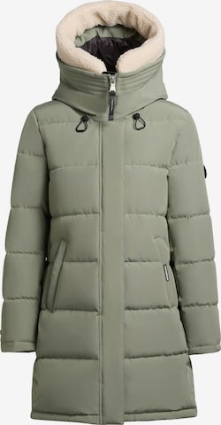khujo Wintermantel 'Kelsi' in Grün: Vorderseite