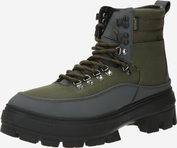 VANS Lace-Up Boots 'Colfax Elevate' in Green: front