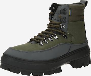 VANS Boots med snörning 'Colfax Elevate' i grön: framsida