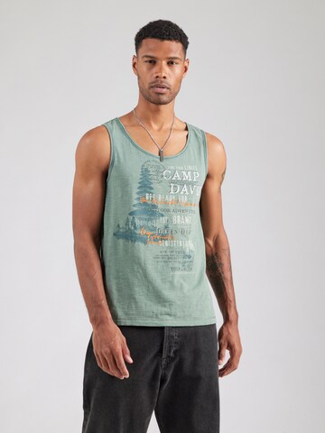CAMP DAVID Shirt in Green: front