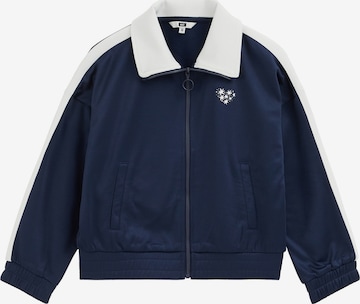 WE Fashion Knit cardigan in Blue: front