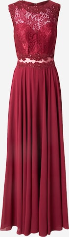 Abito da sera di mascara in lilla: frontale