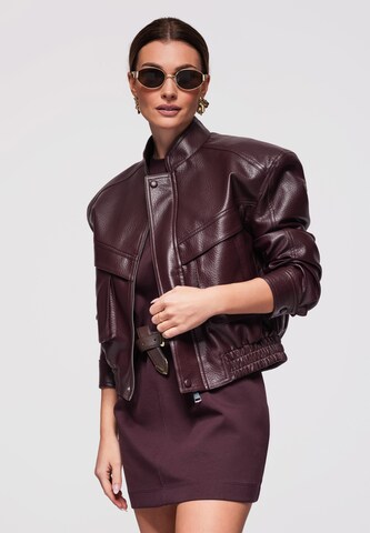 Ombre Between-Season Jacket in Red