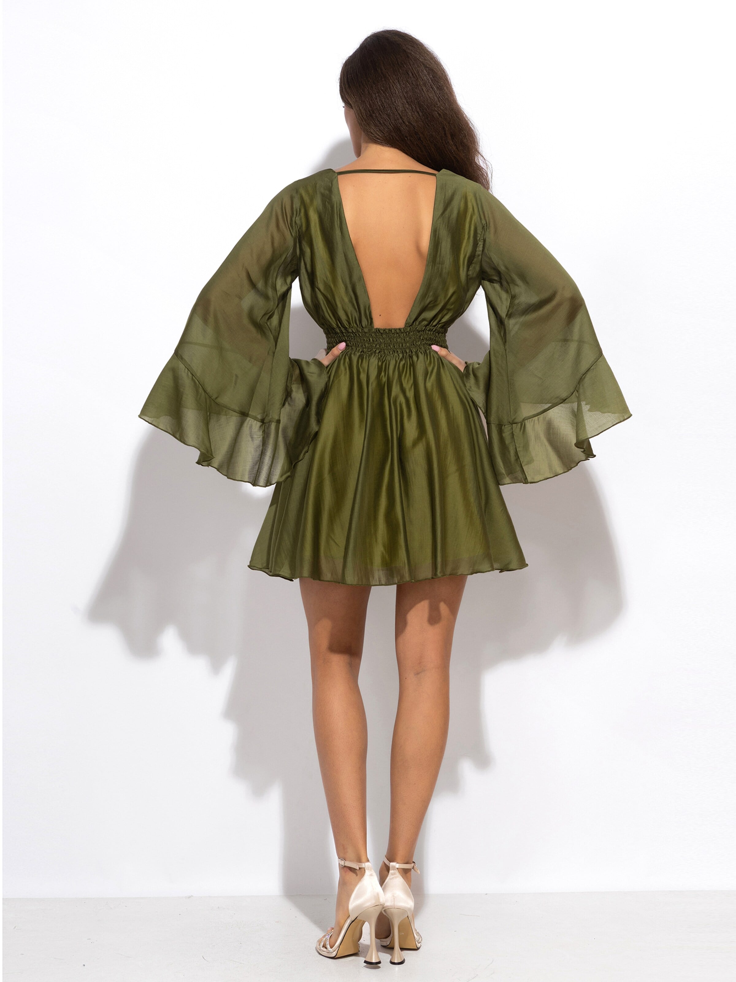 JIORO Dress 'ESSENTIALS' in Green