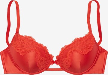 LASCANA Push-up Bra in Red: front