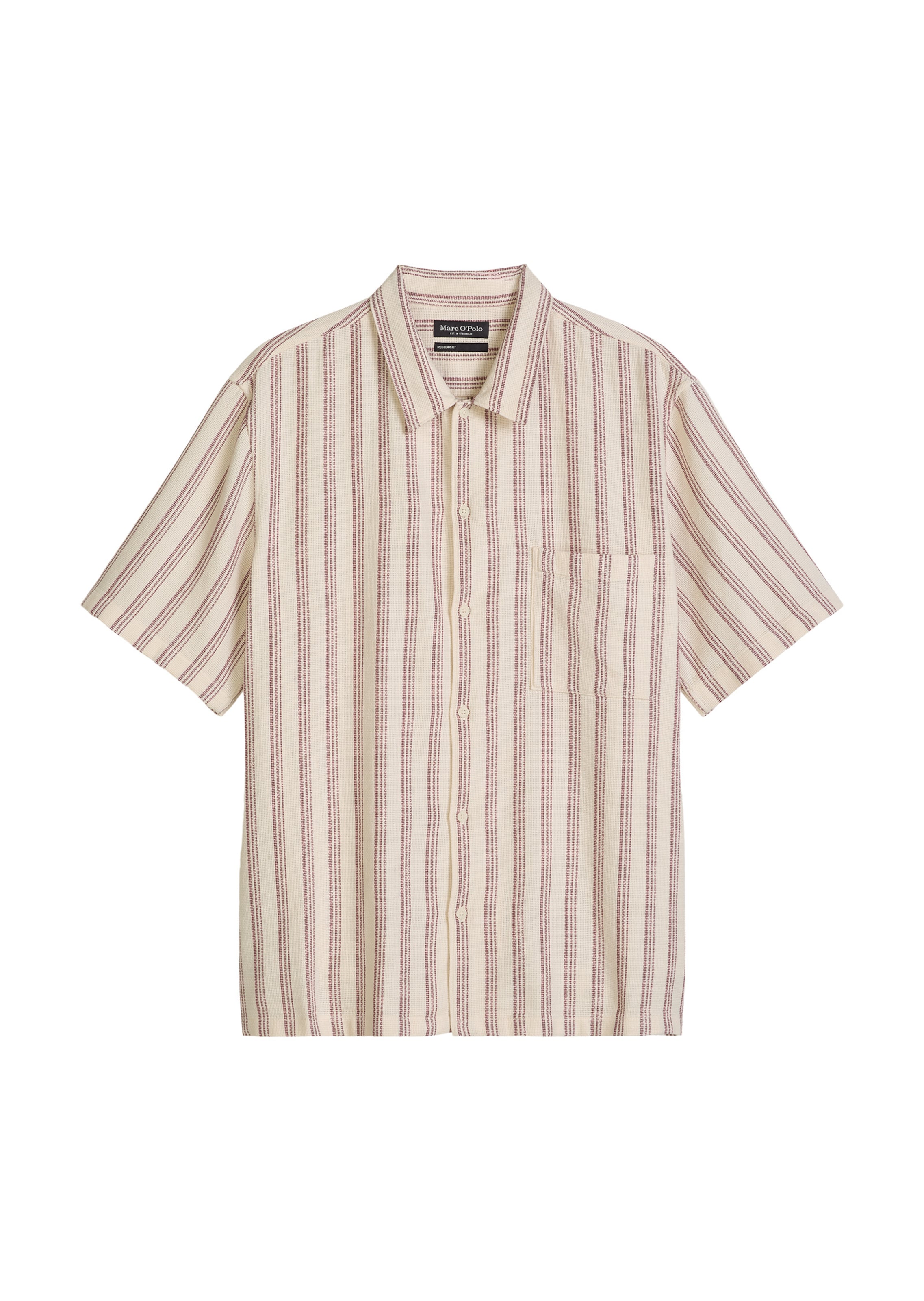 Marc O'Polo Regular Fit Hemd in Beige: Vorderseite
