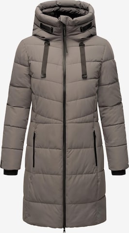 MARIKOO Winter coat 'Natsukoo XVI' in Grey: front