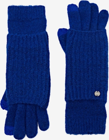 ESPRIT Vingerhandschoenen in Blauw: voorkant