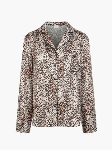 Camicia da notte 'Satin Pyjama Hemd' di cfab (formerly creamy fabrics) in beige: frontale