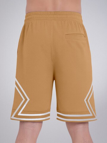 PANTONECLO Boardshorts 'Pantoneclo Men’s Gym Shorts with Side Gaset' in Geel