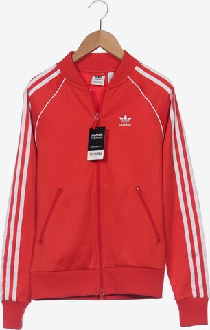 ADIDAS ORIGINALS Sweatshirt & Zip-Up Hoodie in XXS in Red: front