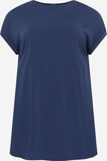 Vero Moda Curve T-shirt 'Bicca' en bleu foncé, Vue avec produit