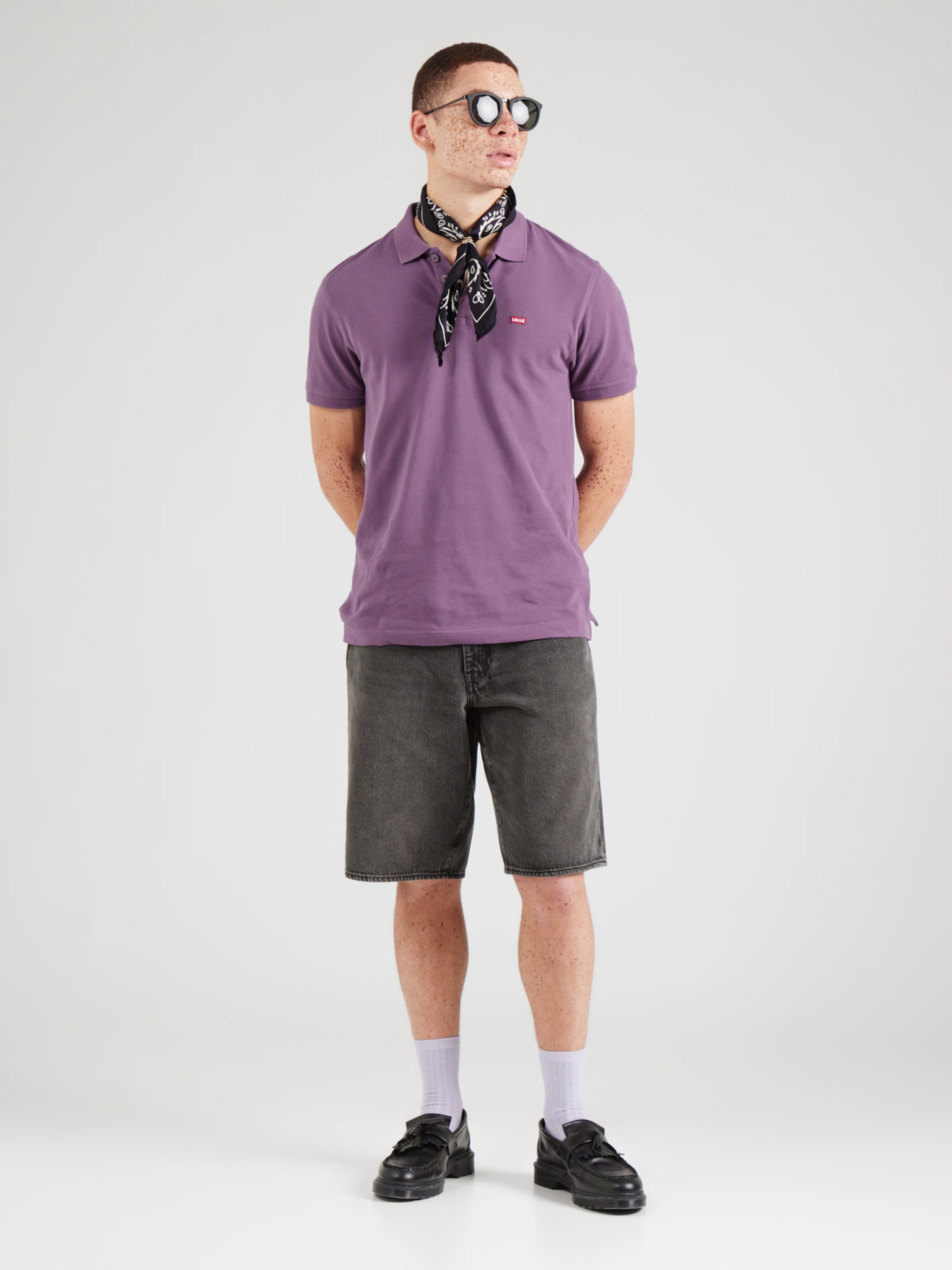 LEVI'S ® Loosefit Jeans '478™ Baggy Shorts' in Black Denim | ABOUT YOU