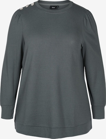 Zizzi Sweater 'LUCCA' in Grey: front