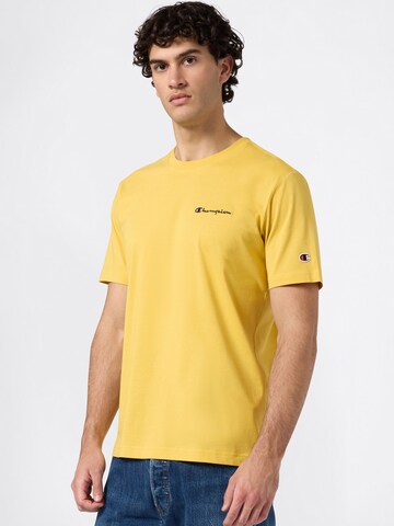 Champion Authentic Athletic Apparel Koszulka w kolorze żółty: przód
