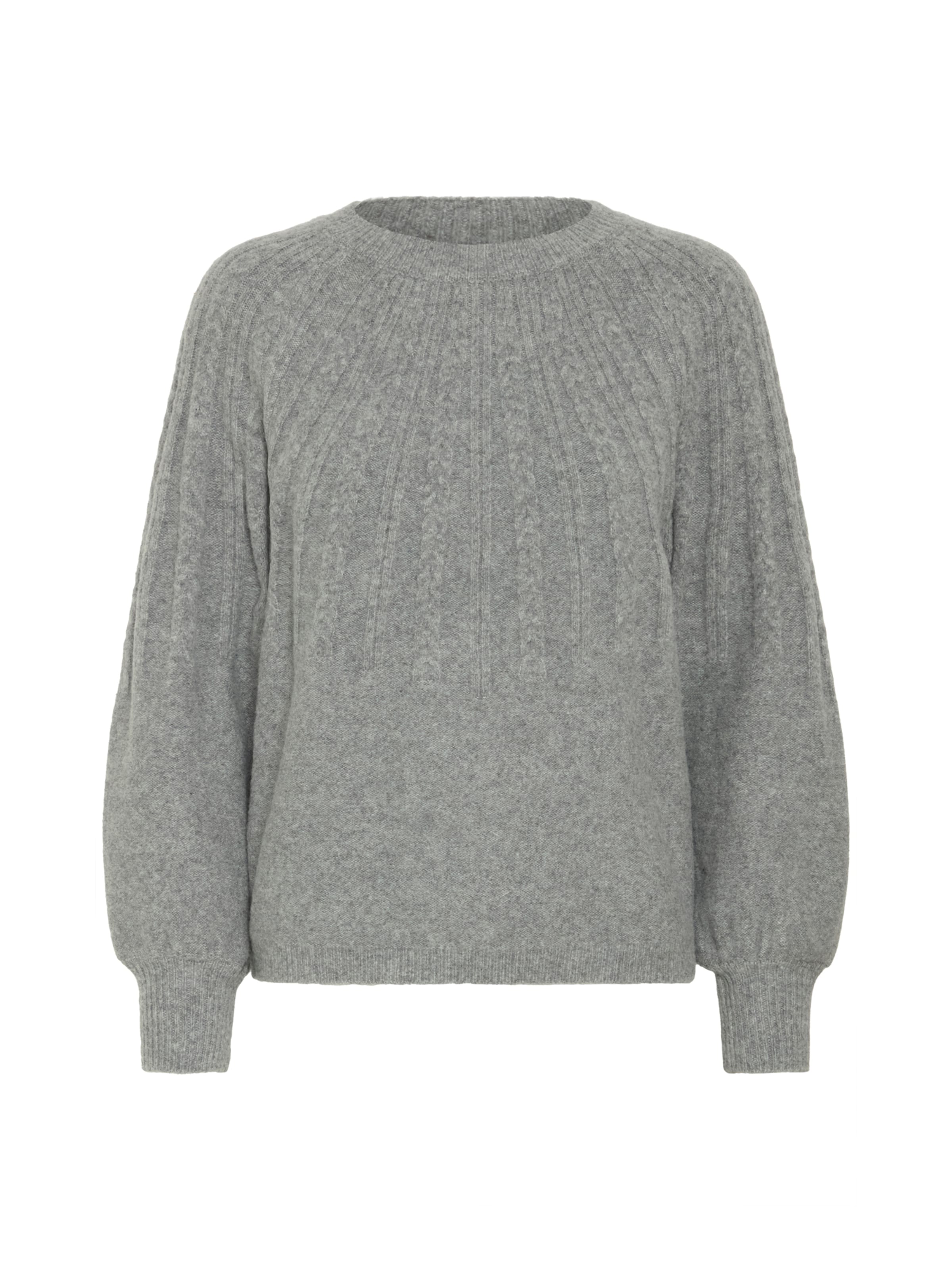 b.young Svetr 'BYMAGGE' – šedá: přední strana