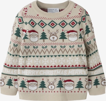Pull-over NAME IT en beige : devant
