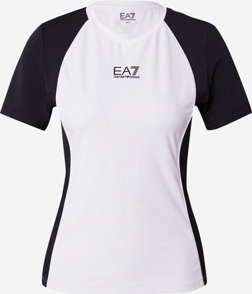 EA7 Emporio Armani Funkčné tričko - biela: predná strana