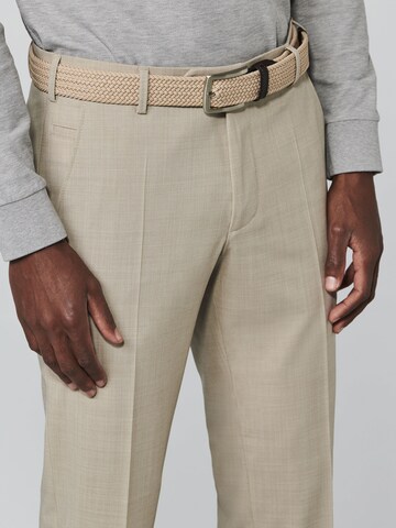 MEYER Regular Pleated Pants 'Roma' in Beige