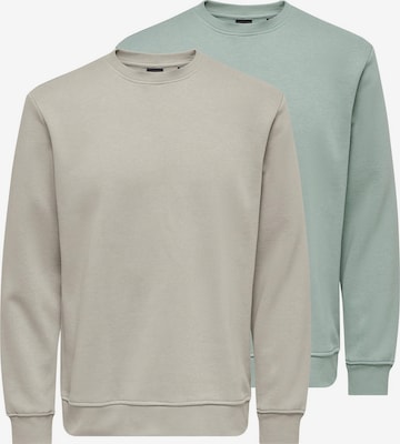 Only & Sons Sweatshirt 'Connor' in Grün: Vorderseite