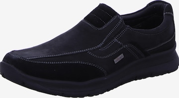 MANITU Classic Flats in Black: front