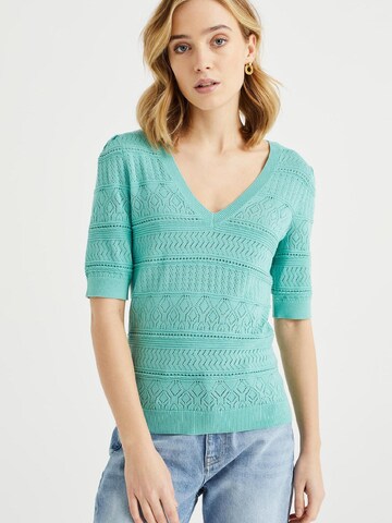 WE Fashion Sweater in Blue