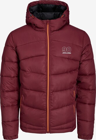 Veste mi-saison 'GLOBUS' JACK & JONES en rouge : devant