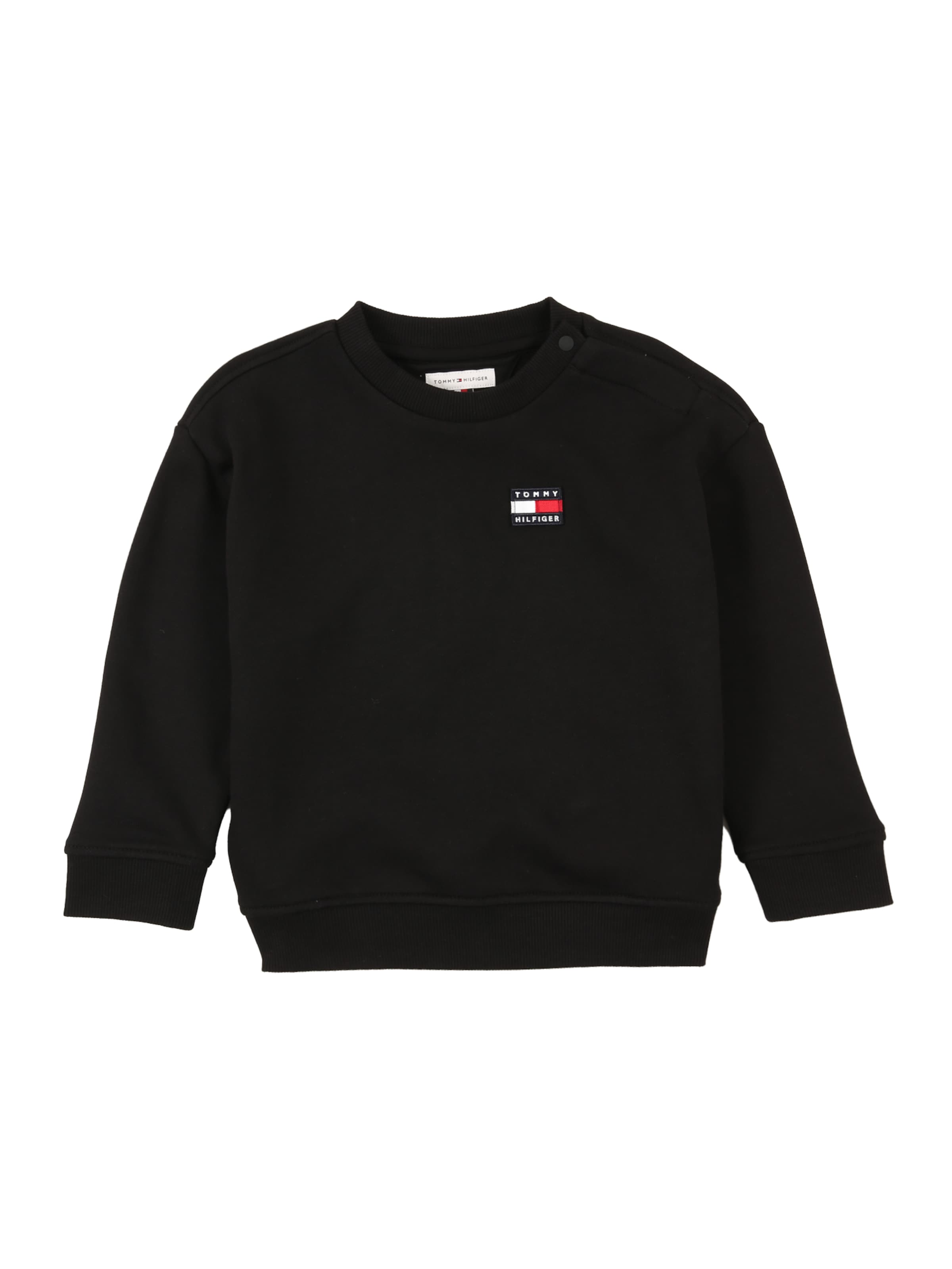 melns TOMMY HILFIGER Sportisks džemperis 'HERITAGE': no priekšpuses