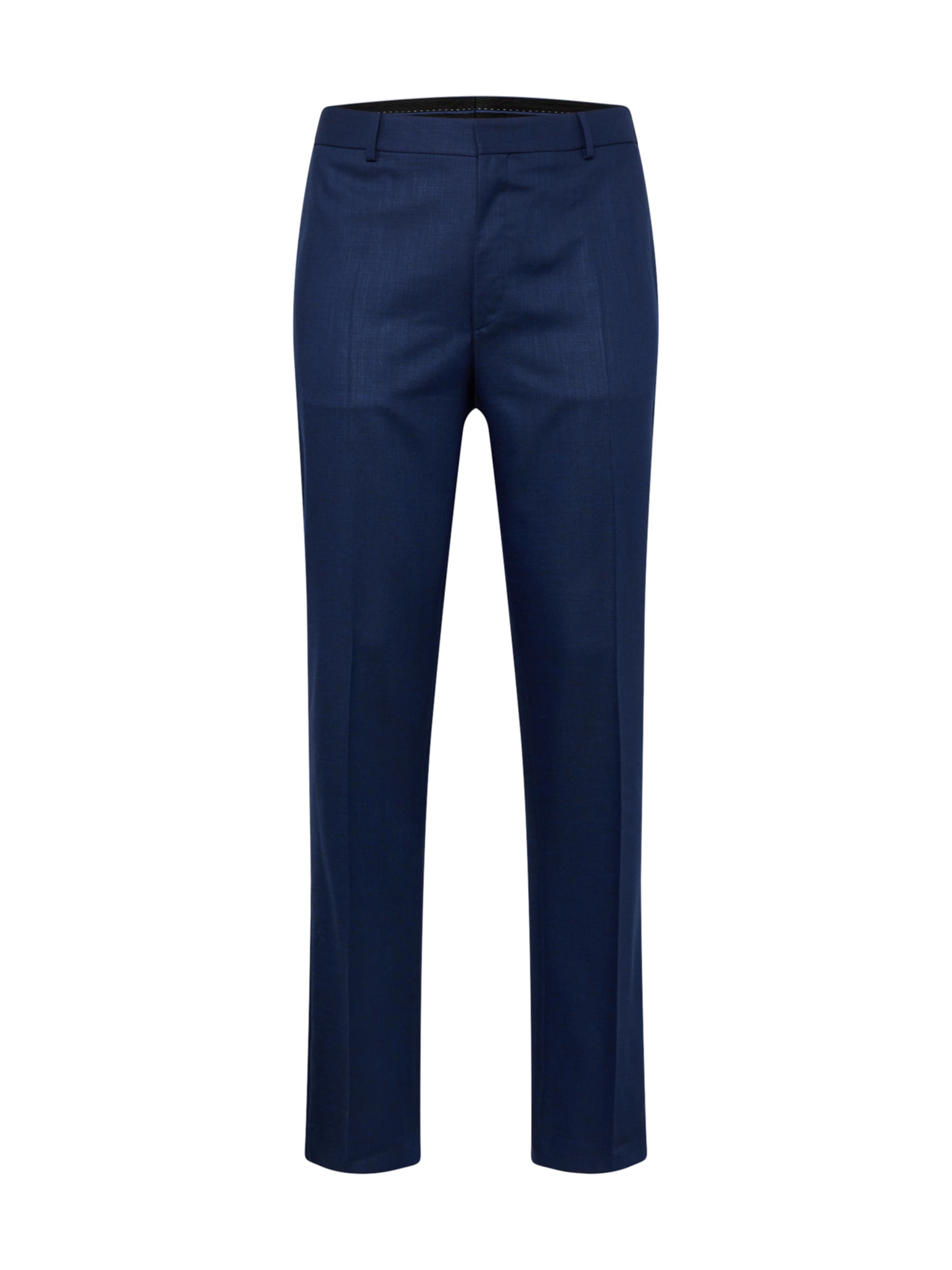 BURTON MENSWEAR LONDON Regular Trousers with creases in Blue: front