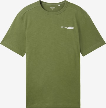 Tricou de la TOM TAILOR pe verde: față