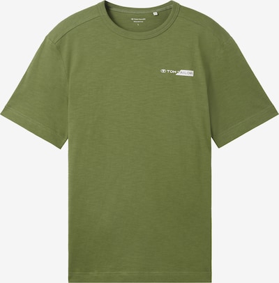 TOM TAILOR Majica u travnato zelena / bijela, Pregled proizvoda