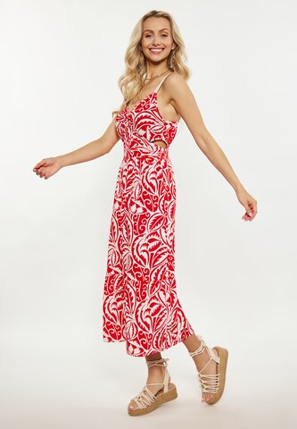 IZIA - Vestido de verão em vermelho: frente