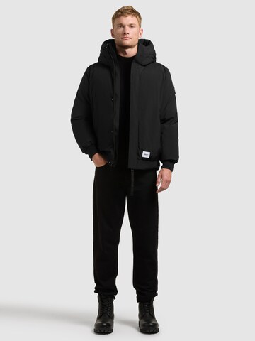 khujo Winter Jacket 'Benson' in Black