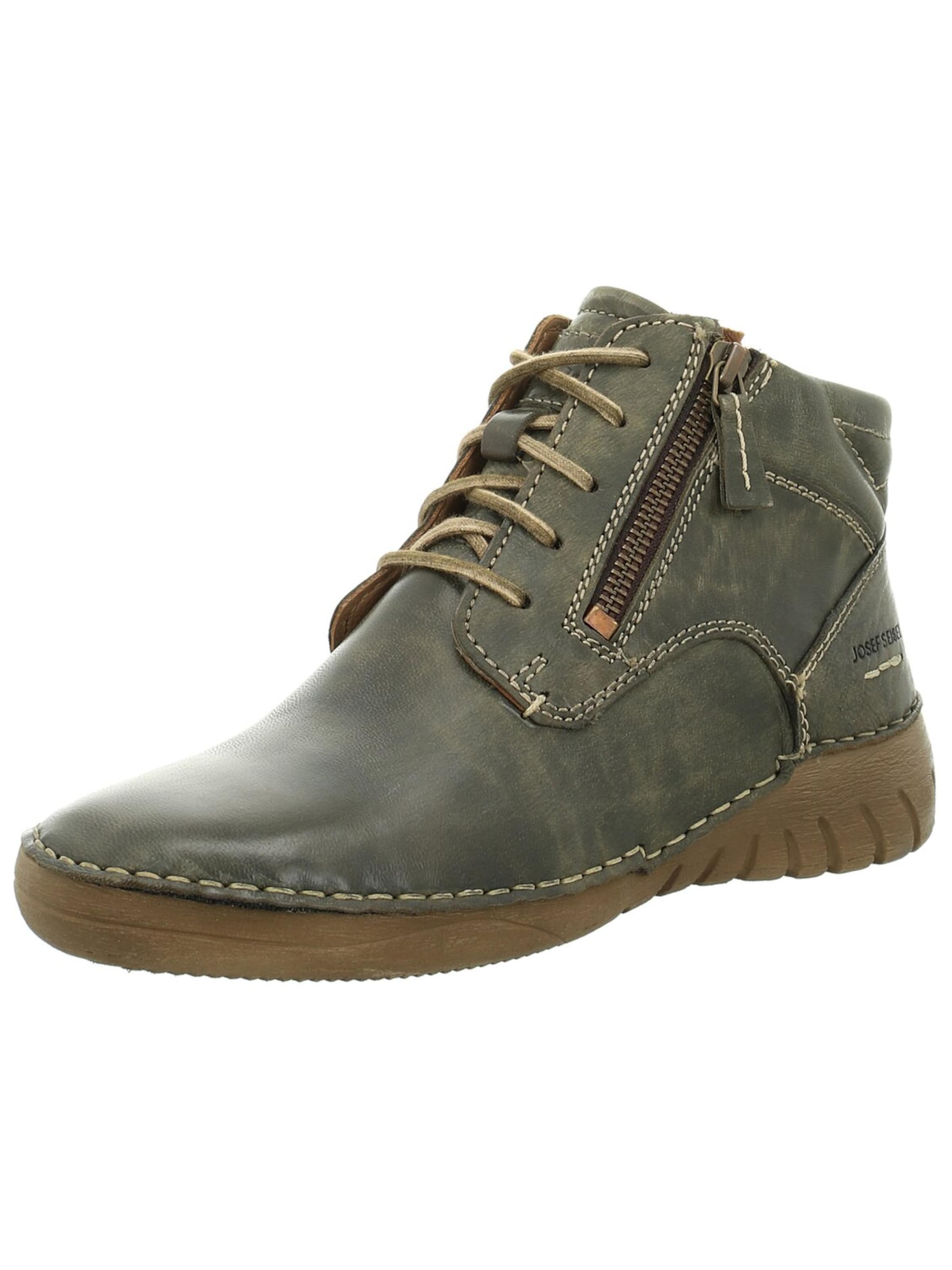 JOSEF SEIBEL Schnürstiefel in Grün: Vorderseite