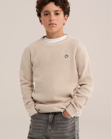 WE Fashion Tröja i beige: framsida