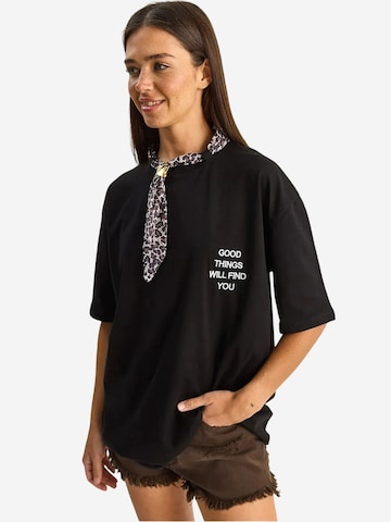 Bianco Lucci T-Shirts in Schwarz
