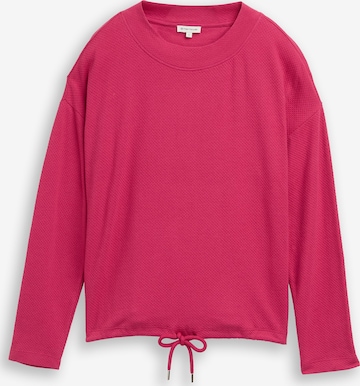 TOM TAILOR - Sweatshirt em roxo: frente