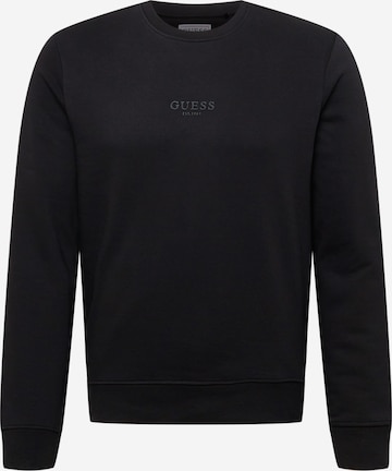 GUESS Sweatshirt 'FEBO' in Black: front