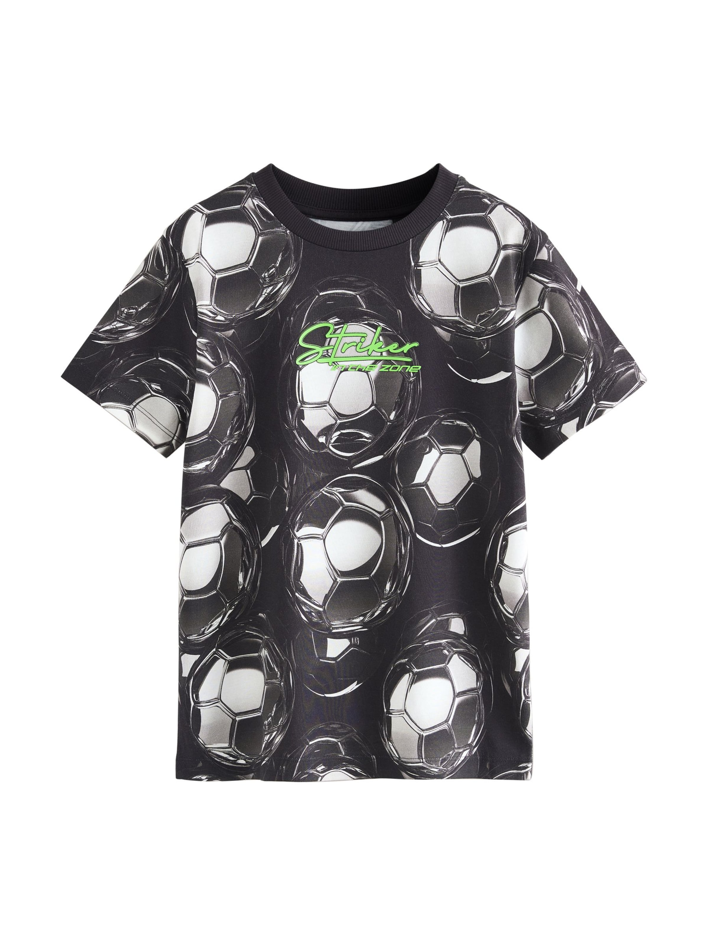 Next T-shirt i svart: framsida